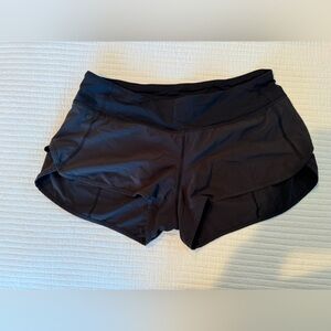 Black Lululemon speed short